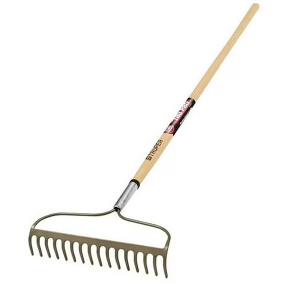 Rental store for Forged Bow Rake 15 Tine Wood Handle in Lubbock TX