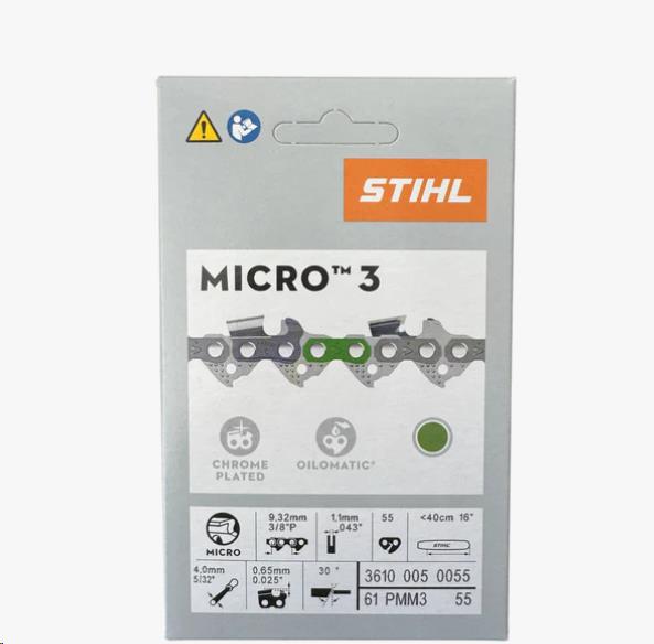 Rental store for 16  Chainsaw Blade - STIHL - 61PMM3 55 in Lubbock TX