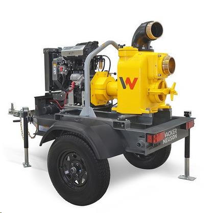 Rental store for 6  Trash Pump w  Trailer -Wacker Neuson in Lubbock TX